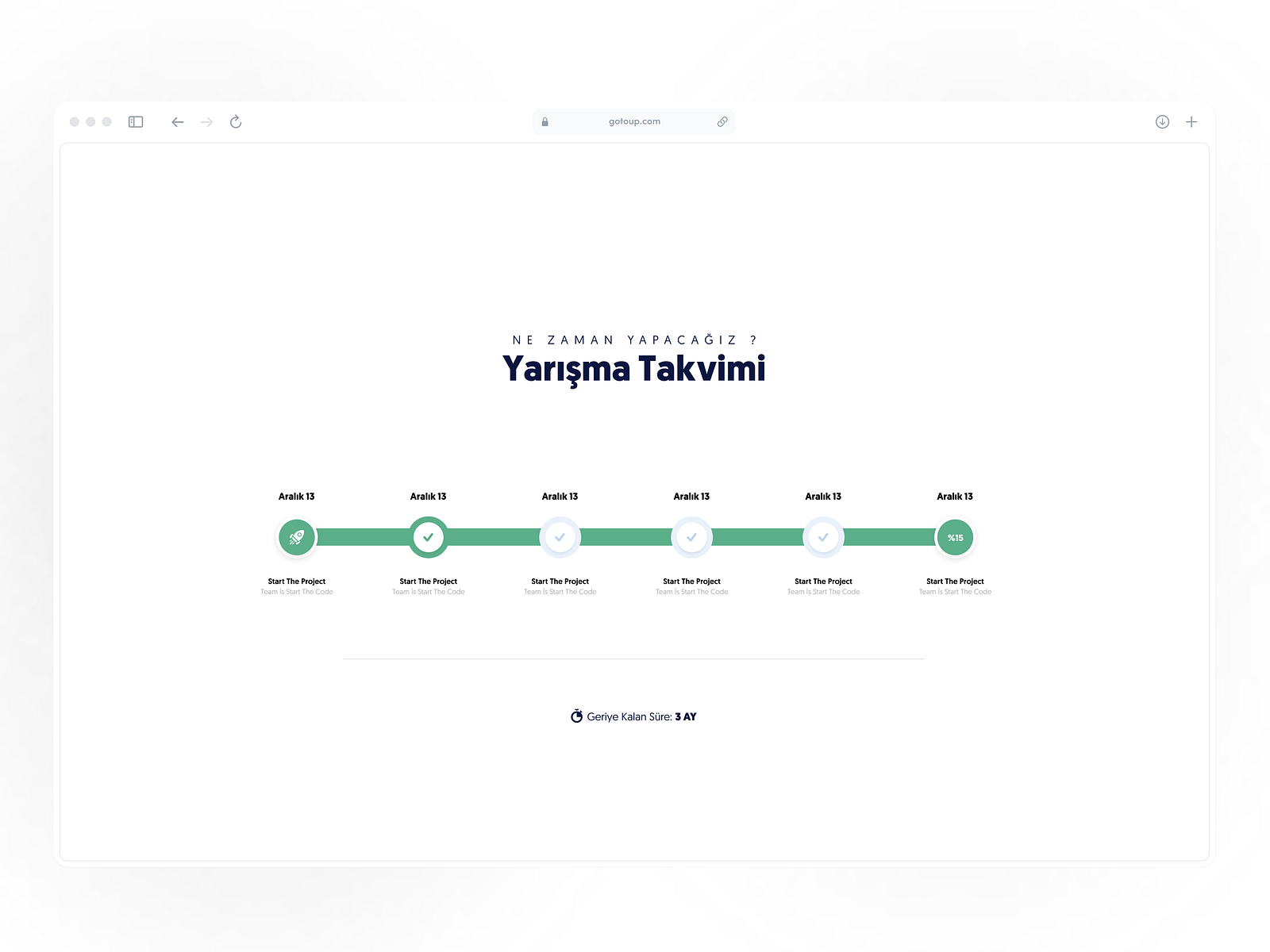 Go To Up Timeline Design by Selim Enes Sipahi on Dribbble