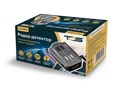 TDS TS-CAR36 - car radar detector 3d branding design graphic design illustration logo packaging ui vector visualization