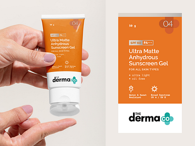 Packaging Design for The Derma Co beauty branding care cosmetic cream derma gel graphic design logo moisturiser packaging skin skincare spf sun sun screen tube uv