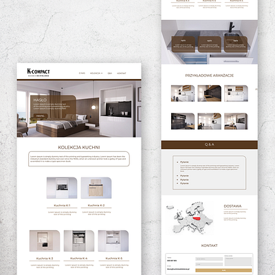 Website mockup for kitchen seller design graphic graphic design illustration ui webdesign website