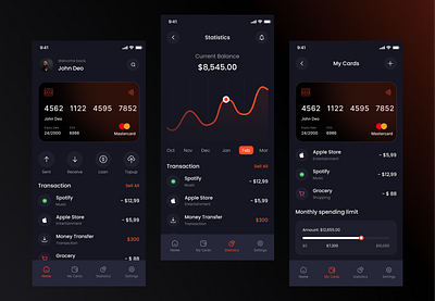 Banking App UI bank design dribbble finance shots ui uitrends uiux userexperience userinterface ux