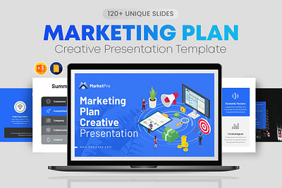 Marketing Plan PPT #1 app branding design graphic design illustration logo typography ui ux vector