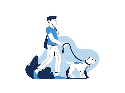 Healthcare Illustrations 2d character daily design dog exercise flat health healthplan icon illustration medicalplan medicines pet vector walk