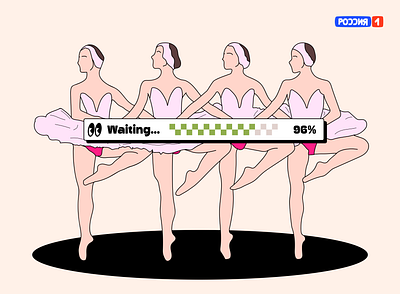 Waiting 2d art character clean cute design illustration loading theatre vector woman