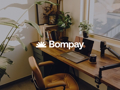 Bompay Logotype brand branding clean company crm fintech hrm logo logotype saas sales tech vector