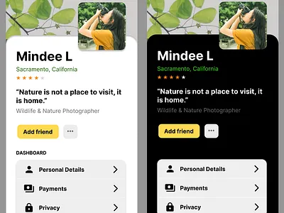 Day 6 Daily UI Challenge: User profile #DailyUI