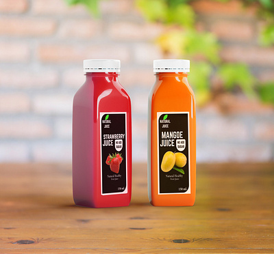 JUICE BOTTLE PACKAGING DESIGN branding design graphic design illustration logo typography ui ux vector web design uiux