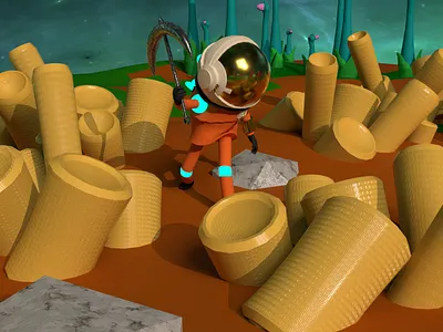 C4D: Trailer game không gian