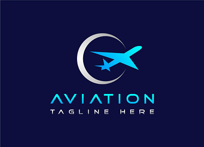 Air Jet Sky Aviation Logo Design brand plane
