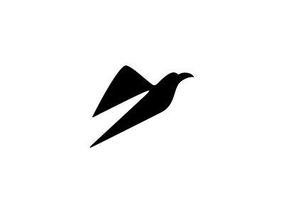 Raven Logo Design (SOLD) animal bird black and white bold brand identity branding classic fly flying for sale unused buy freelance graphic design growth progress logo mark symbol icon mihai dolganiuc minimal nature rise ascend scale strong timeless