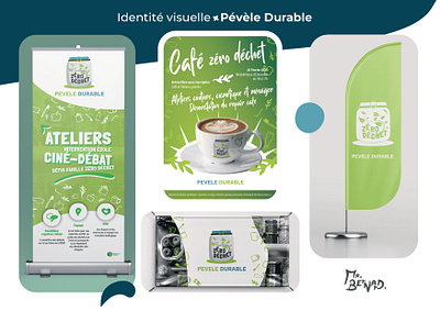 Pévèle Durable affiche ecologie identité visuelel logo supports de communication