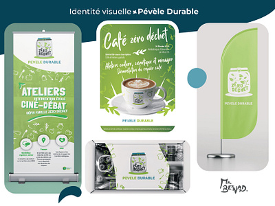 Pévèle Durable affiche ecologie identité visuelel logo supports de communication