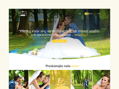 Photo Video Dreams - Wedding photographer company design home homepage homepage design photographer slovak ui ux web webdesign wedding wedding photographer