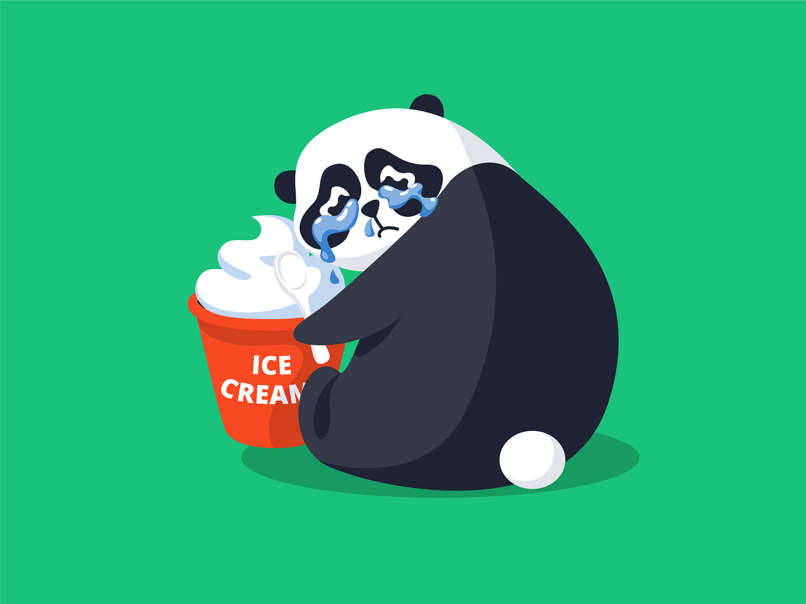 Melancholy Chubby Panda Misadventures By Kvi Kvi On Dribbble