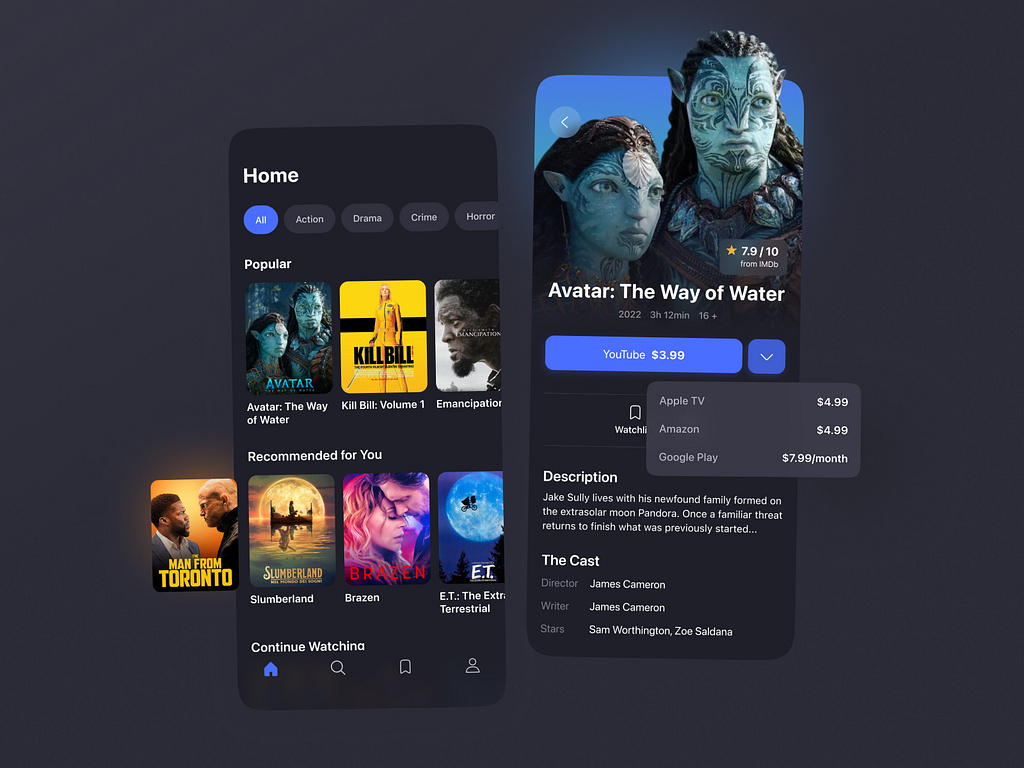 Movie And Tv Show Catalog App By Emerline Design Team On Dribbble