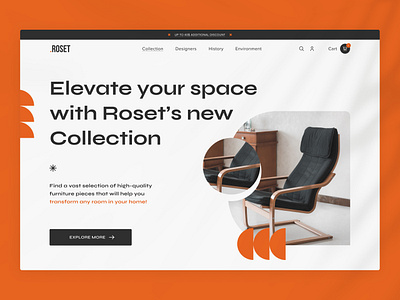 .Roset furniture e-commerce cart design e commerce ecommerce eshop fiter furniture landing minimalistic modern online product shop shopify store ui uiux design ux web web design