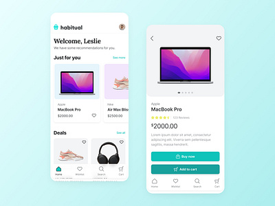 E-commerce App Design app design application branding dailyui dailyui 12 design e commerce graphic design icons popular product shopping trendy ui ux