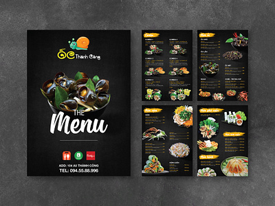 Food menu graphic design