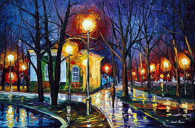 AFTER THE RAIN — oil painting on canvas leonidafremov