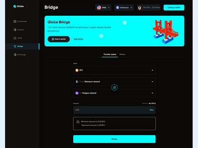 Bridge blockchain blockchain bridging bridge bridging in web3 cryptocurrencies decentralized finance bridging defi design ui ux web3 web3 bridging