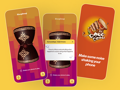 DoogDoogi - Musical Instrument App app app design bangladeshi tradition digital doogdoogi doogdoogi drum drum app gaming app mobile app mobile app ui music app music instrument app traditional music instrument ui ux