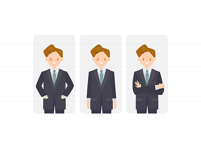 Character flat - office worker character design flat graphic design illustration office poses vector work worker