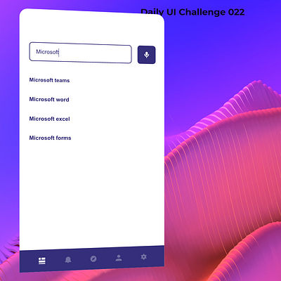 DailyUI-Challenge-Day-22-Search App dailyu dailyui 004