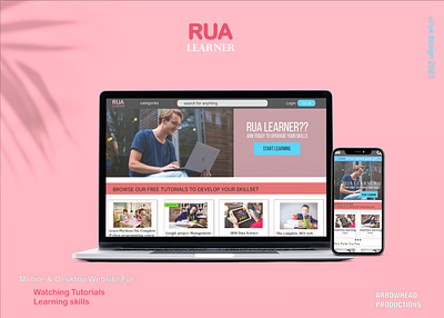 RUA learner: Tutorial learning app app branding graphic design ui