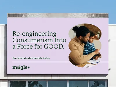 Miigle+ Branding ad banner branding design eco friendly green organic sustainability vegan