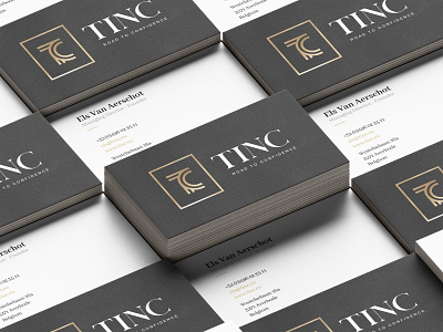 TINC app belgium brussels consultance design gold graphic design illustration logo responsive ui ux