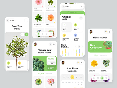 Plant Management App app app interface app ui design application design design ios management minimal mobile app mobile app design mobile applications design orix plant app product design sajon ui ux