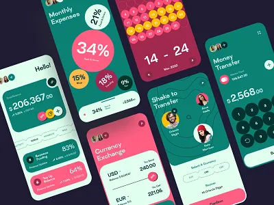 Finance service - Mobile app app app design bank banking banking app finance finance app fintech mobile app mobile app design mobile design mobile ui