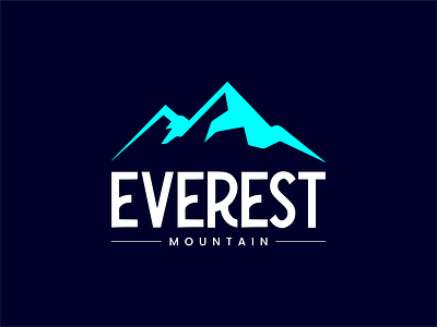 Everest mountain logo branding design graphic design illustration logo