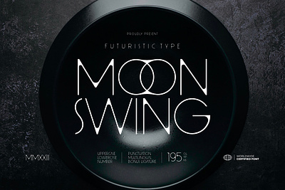 Moon Swing - Futuristic Type displayfont displaytype font simple typeface typeface typography