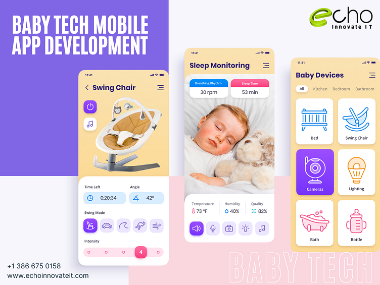 Baby Tech Mobile App Development by Echoinnovate IT Custom Software