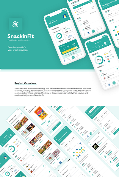 SnackinFit - Food Tracker and Fitness App adobe xd app app design design fitness fitness app food food tracker mobile mobile app ui ui design uiux ux design web design