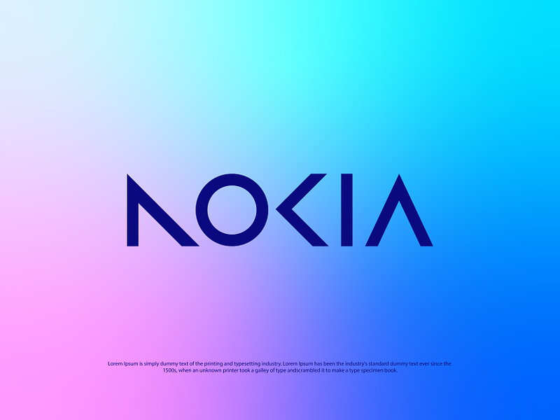 Nokia (Un official Re design Proposal) branding branding identity flat logo gradient loogo logo logo design logo type nokia logo nokia logo redesign typography logo