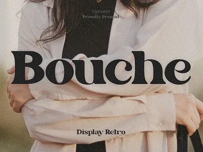 BOUCHE FONT branding display font graphic design headline font logo
