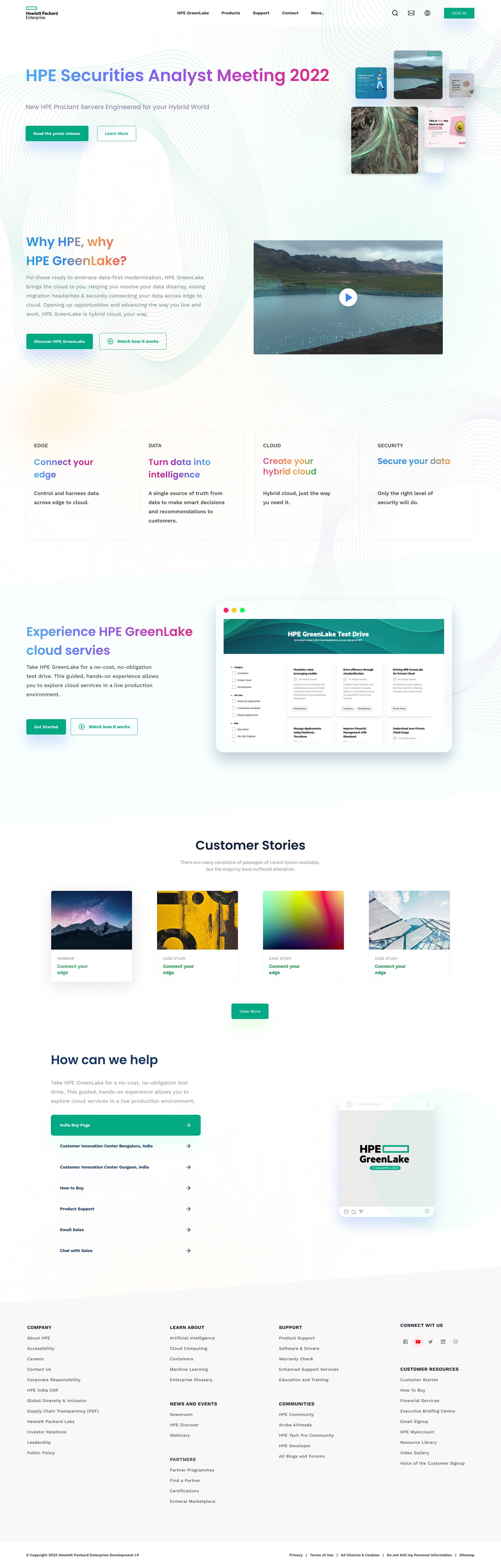 HPE - Redesign Concept redesign ui