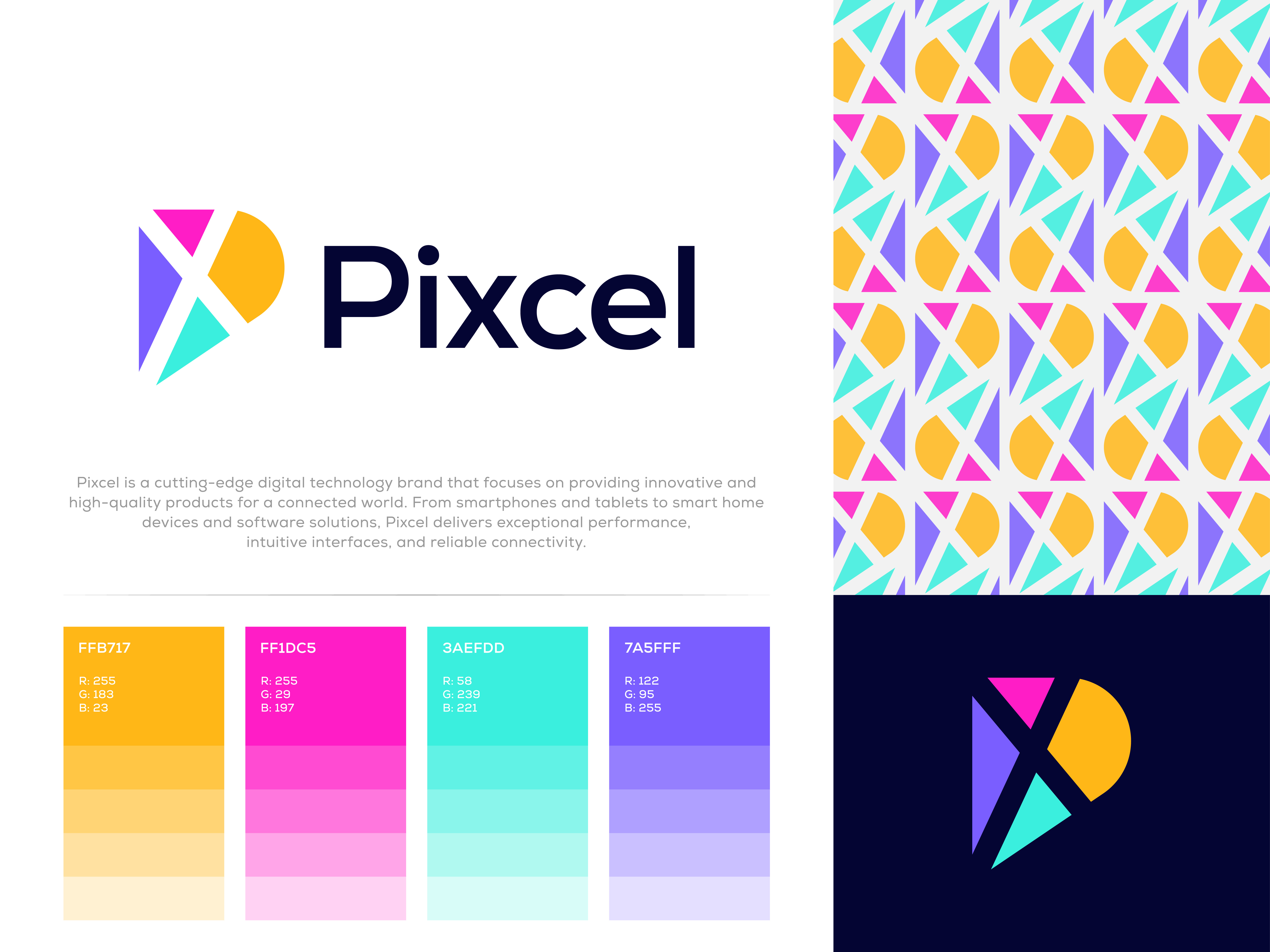 Example of Modern Tech Logo & Brand Identity Design