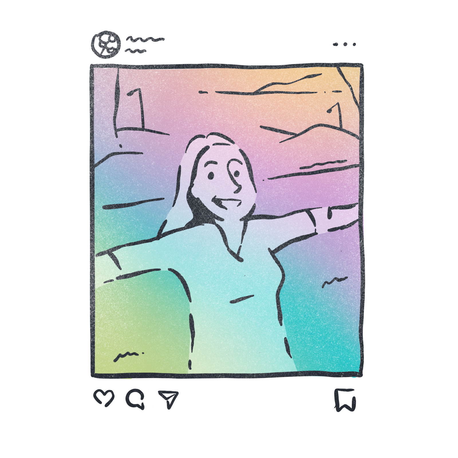 Mental Wellness Course Still health illustration mental health mental wellness procreate scicomm science woman women