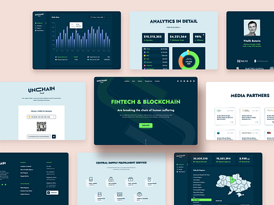 Unchain Fund: Quick Case Study analytics crypto donation fintech fundraising money people ui ukraine ux web30