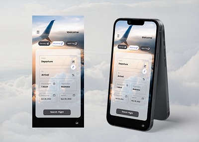 Flight Search / DailyUi - 068 app design ui ux