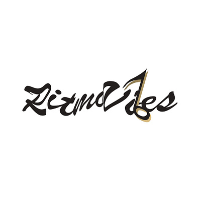 Ritmo Vibes Radio logo graphic design logo typography