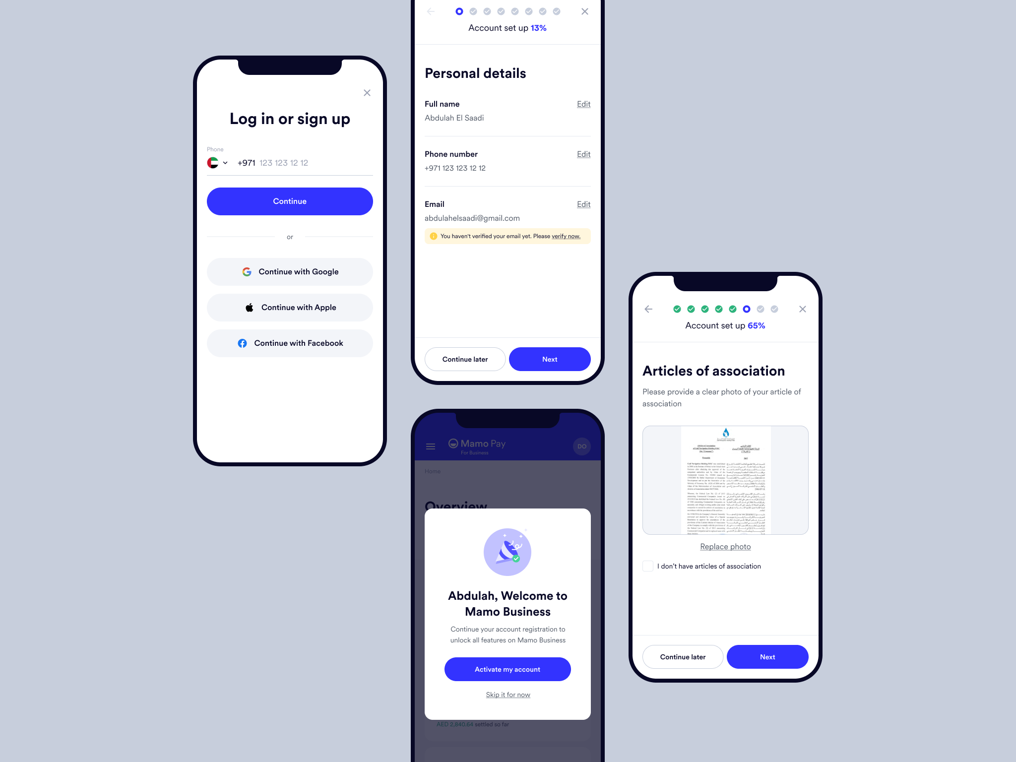 Mamo Dashboard - Onboarding by SELECTO on Dribbble