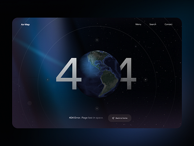 Galaxy Mapping | 404 Page Not Found 404 app app design dark ui design galaxy maps satellite space ui ux