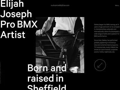 Agency Artist Landing Page design figma motion graphics typography ui ux web