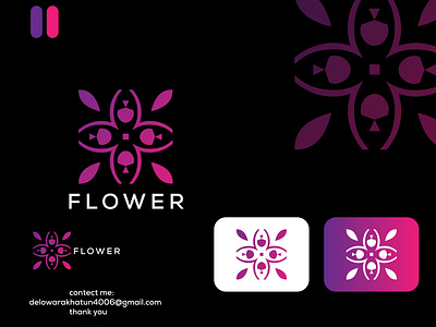Modern Minimalist Flower Logo Design brandlogo companylogo creativelogo design flowerdesign flowerlogo letterlogo logo minimalistlogo modernlogo