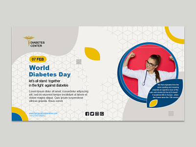 world diabetes day banner design branding graphic design motion graphics photoshop ui