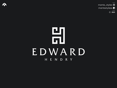 EDWARD HENDRY app branding design edward hendry eh logo he logo icon illustration letter logo minimal ui vector